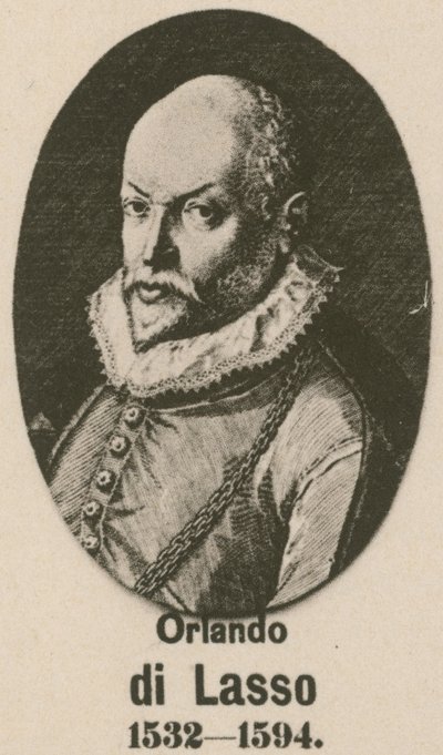 Orlando di Lasso (gravure) door English School