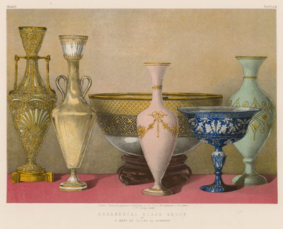 Ornamentale glasgroep door M Maes van Clichy la Garenne door English School