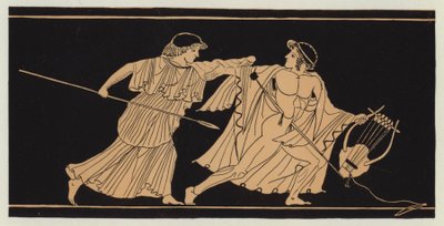 Orpheus aangevallen door een Thracische vrouw door English School