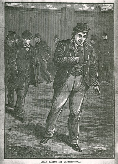Oscar Wilde maakt zijn dagelijkse wandeling door English School