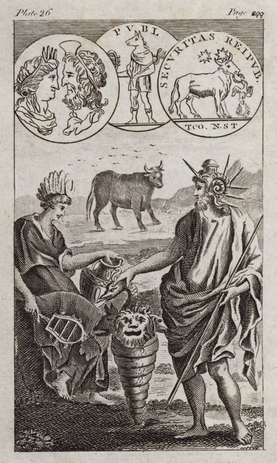 Osiris, Apis, Serapis door English School