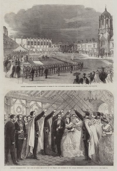 Oxford Herdenking (gravure) door English School