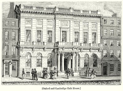 Oxford and Cambridge Club House (gravure) door English School