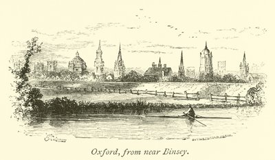 Oxford, vanuit de buurt van Binsey door English School