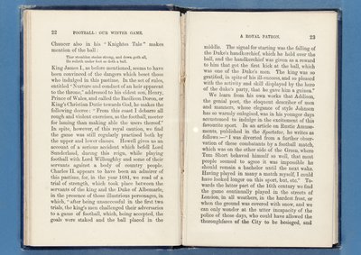 Pagina uit Voetbal: Ons Winterspel, door Charles W. Alcock, 1874 door English School