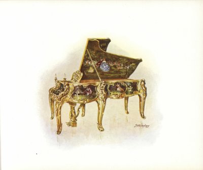 Pagina uit Steinway & Sons Kunstcatalogus door English School
