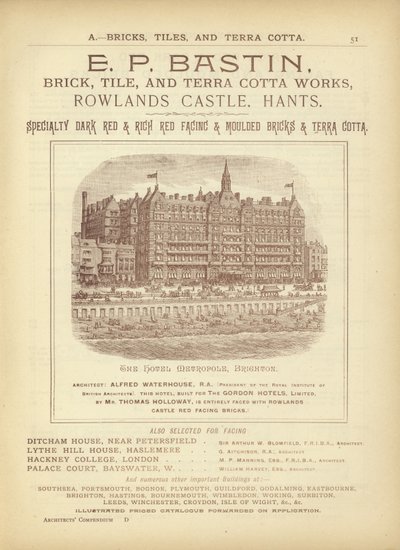 Pagina uit The Architects, Surveyors and Engineers Compendium 1892 door English School