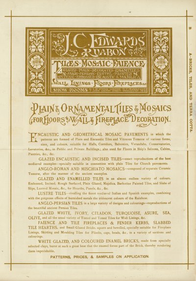 Pagina uit The Architects, Surveyors and Engineers Compendium 1892 door English School