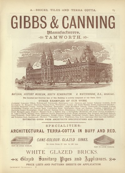 Pagina uit The Architects, Surveyors and Engineers Compendium 1892 door English School