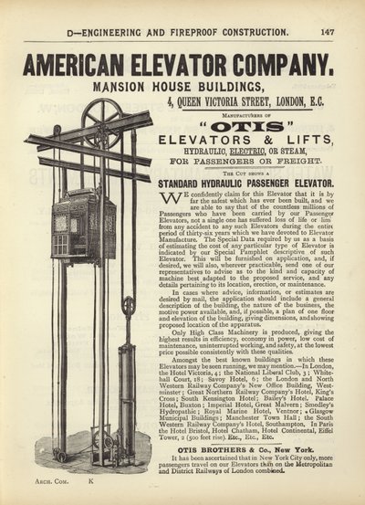 Pagina uit The Architects, Surveyors and Engineers Compendium 1892 door English School