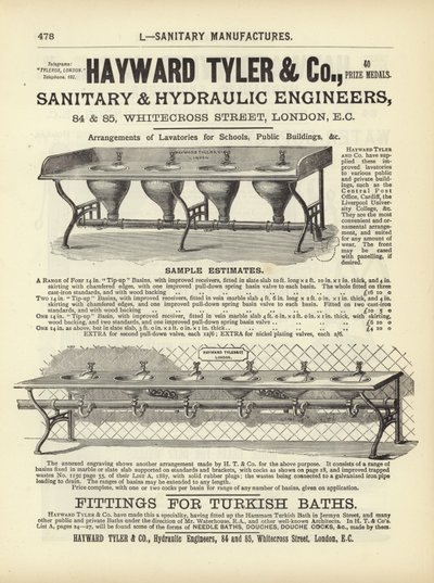 Pagina uit The Architects, Surveyors and Engineers Compendium 1892 door English School