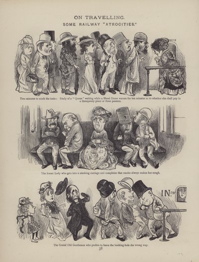 Pagina uit The British Working Man or One Who Does Not Believe In Him (gravure) door English School
