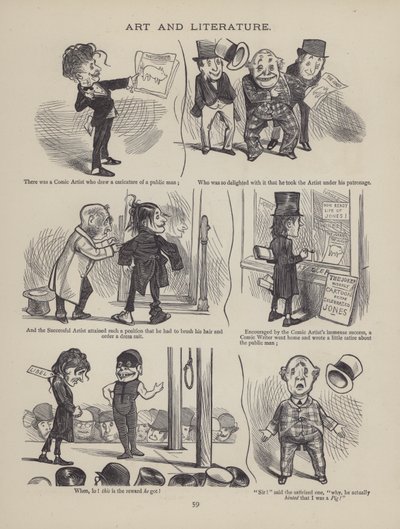 Pagina uit The British Working Man or One Who Does Not Believe In Him (gravure) door English School
