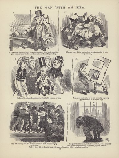 Pagina uit The British Working Man or One Who Does Not Believe In Him (gravure) door English School