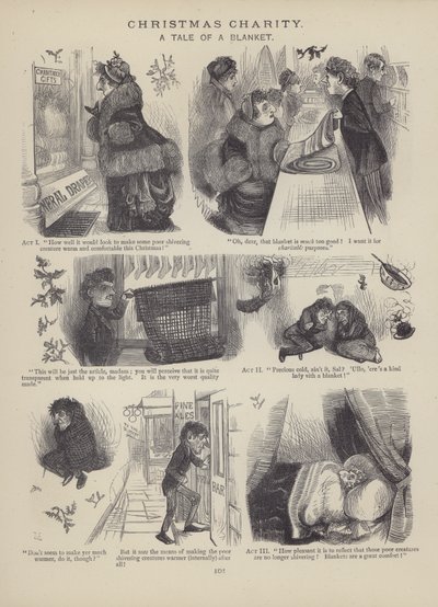 Pagina uit The British Working Man or One Who Does Not Believe In Him (gravure) door English School