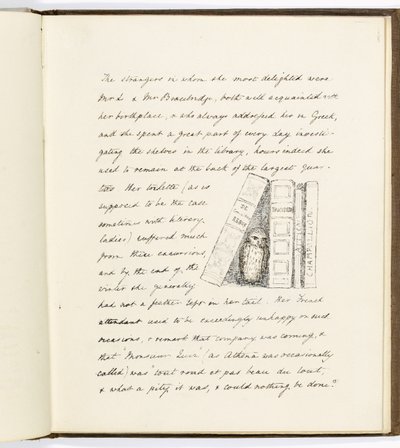 Pagina uit Het Leven en de Dood van Athena, een Uiltje van het Parthenon door English School