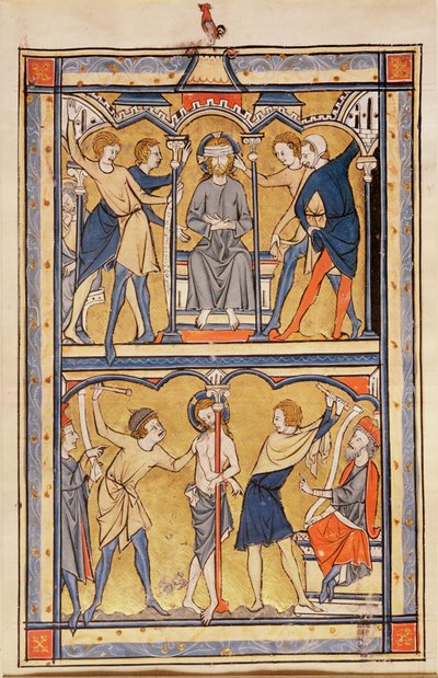 Pagina uit een psalter, c.1270 door English School