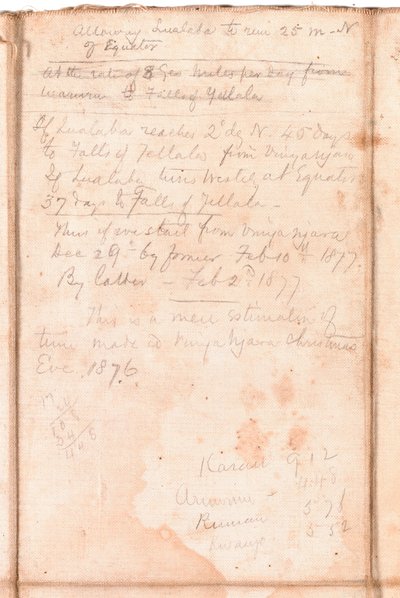 Pagina uit een album van Henry Morton Stanley door English School