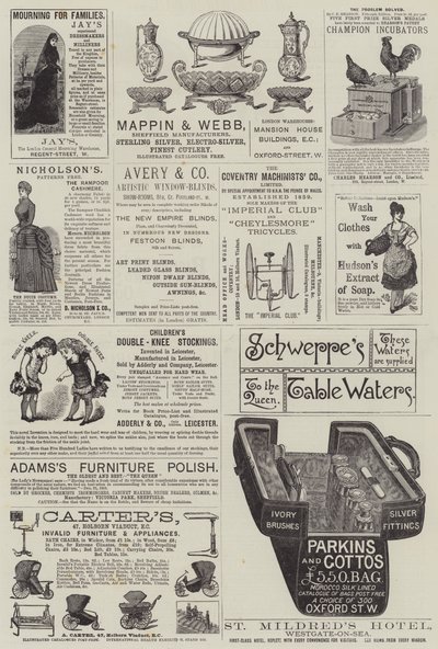 Pagina met advertenties door English School