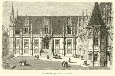 Paleis van Justitie, Rouen, december 1870 door English School