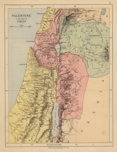 Palestina in de tijd van Christus door English School
