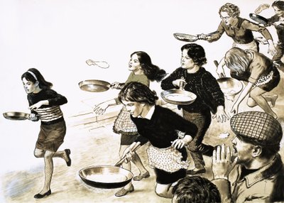 Pannenkoekenrace door English School