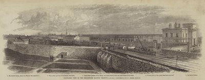 Panoramisch uitzicht op het Broadstone Railway Terminus door English School