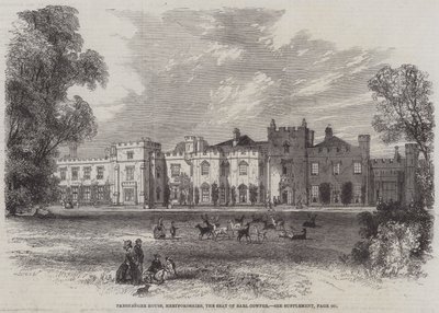 Panshanger House, Hertfordshire, de zetel van Earl Cowper door English School