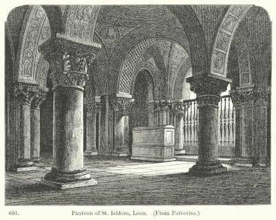 Panteon van Sint Isidoro, Leon (gravure) door English School