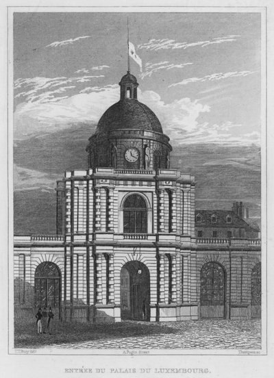 Parijs, Entree Du Palais Du Luxembourg door English School