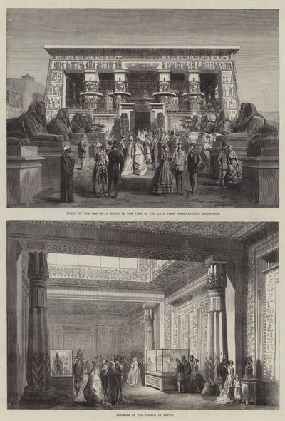 Internationale Tentoonstelling van Parijs (gravure) door English School
