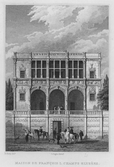 Parijs, Maison De Francois I, Champs Elysees door English School
