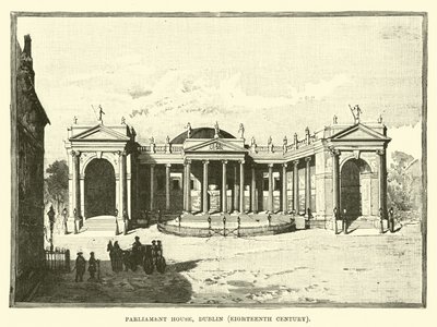 Parlementsgebouw, Dublin, achttiende eeuw door English School