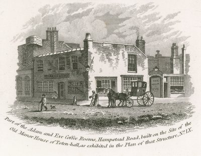 Deel van de Adam and Eve Koffiekamers, Hampstead Road door English School