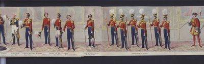 Deel van het panorama van het huwelijk van koningin Victoria, ca. 1840 door English School