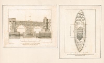 Delen van de oude London Bridge door English School