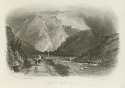 Pass of Nant Ffrancon, Noord-Wales door English School