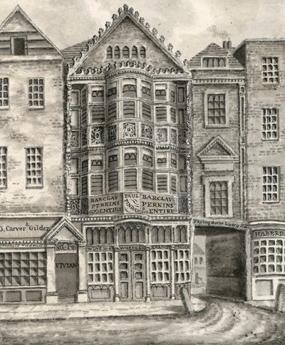 Paul Pinders Huis, Bishopsgate Street door English School