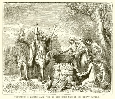 Pausanias offert aan de Goden voor zijn Grote Slag door English School
