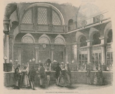 Betaalkantoor van de London and Westminster Bank door English School