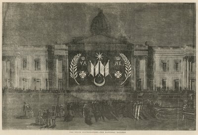 Vredesverlichtingen sieren de National Gallery door English School