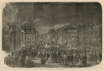 Vredesverlichtingen in Waterloo Place door English School