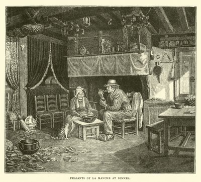 Boeren van La Manche aan het diner door English School