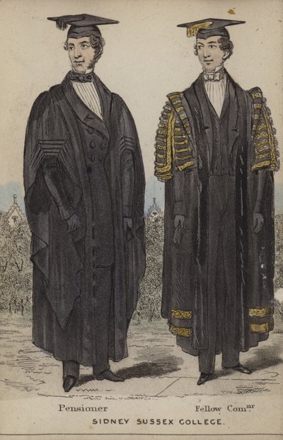 Pensionaris, Fellow Commoner, Sidney Sussex College door English School