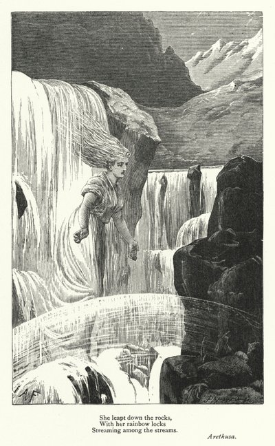 Percy Bysshe Shelley: Illustratie voor Arethusa door English School