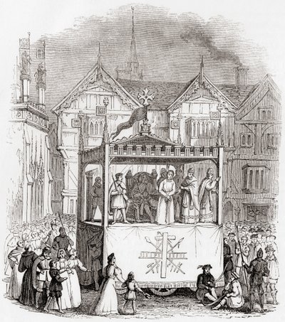 Opvoering van een 15e-eeuws passiespel - Het Proces en de Kruisiging van Christus - door de Smith