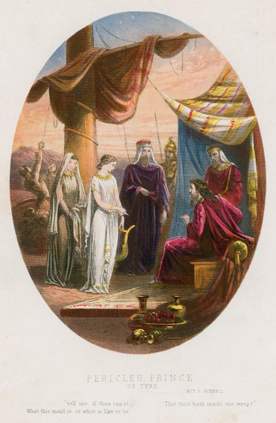 Pericles, Prins van Tyrus, Act V scène i door English School