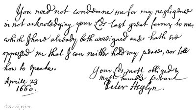 Peter Heylyn door English School