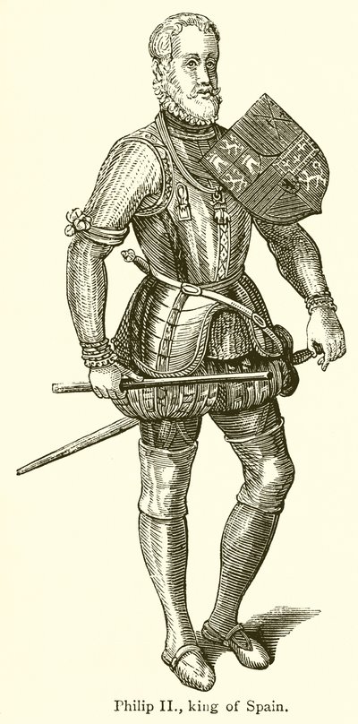 Filips II, Koning van Spanje door English School