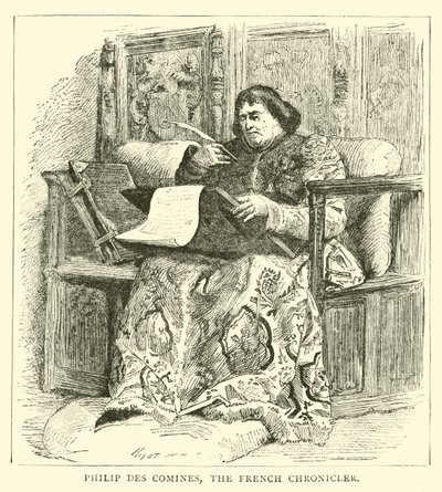 Philip des Comines, de Franse kroniekschrijver door English School